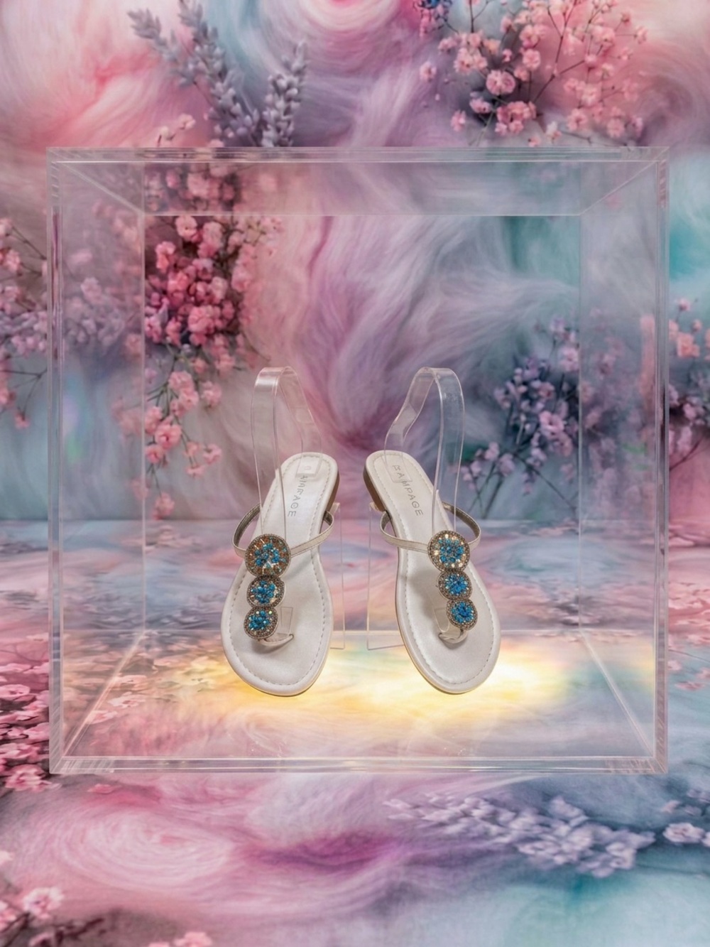 Rampage Embellished & Beaded Tropical Sandals